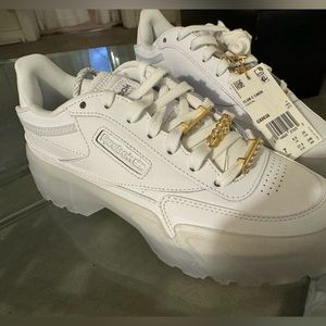 Rebook x Cardi B “Club C Cardi Sneaker - all white - size 7  .BRAND NEW